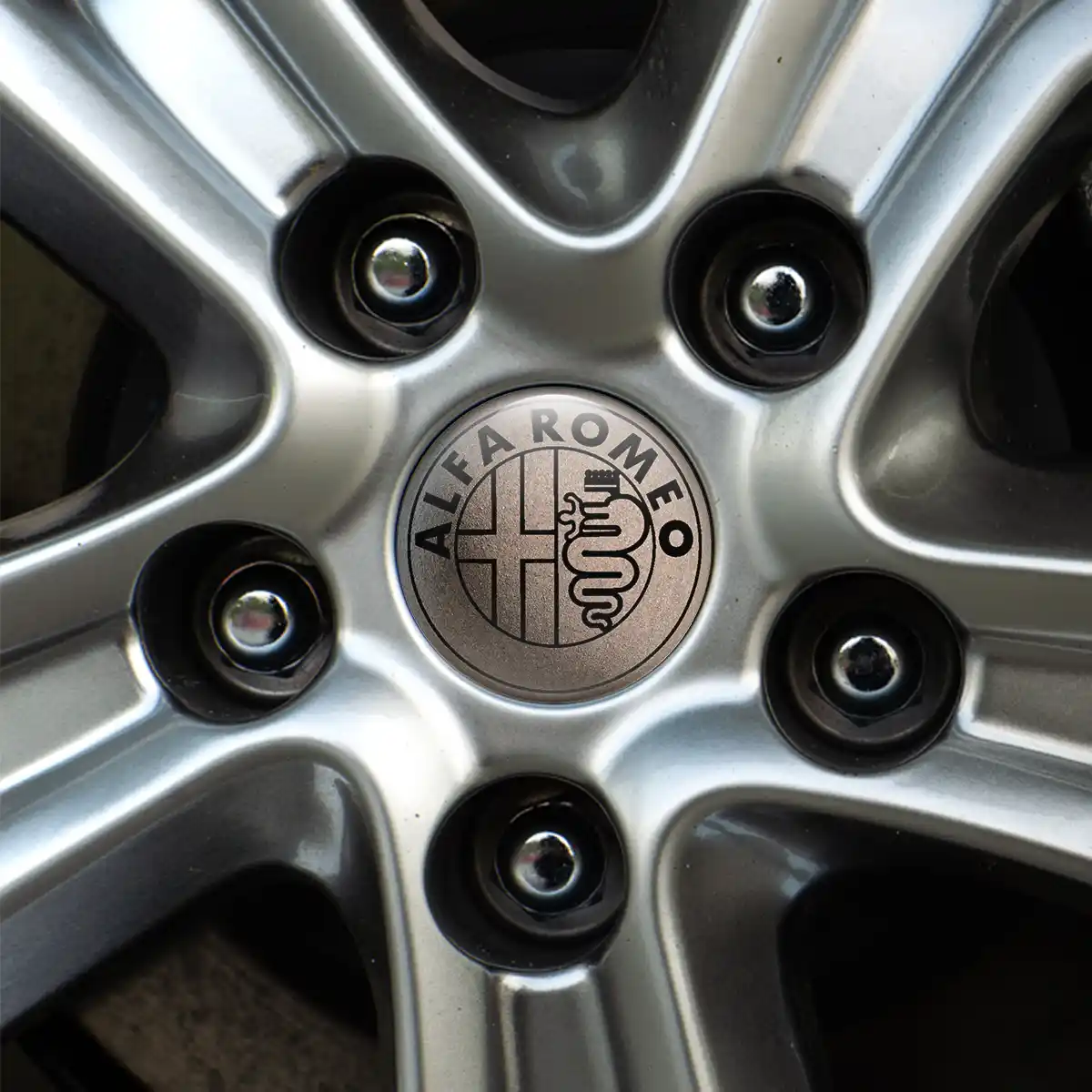 Alfa Romeo Silicone Emblem Self-Adhesive Stylish Design