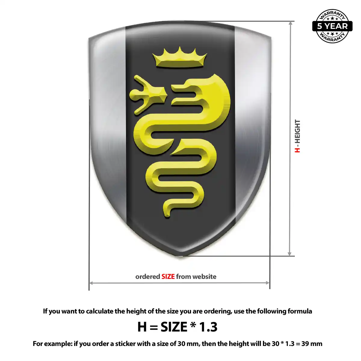 Alfa Romeo Silicone Emblem Signature Grade
