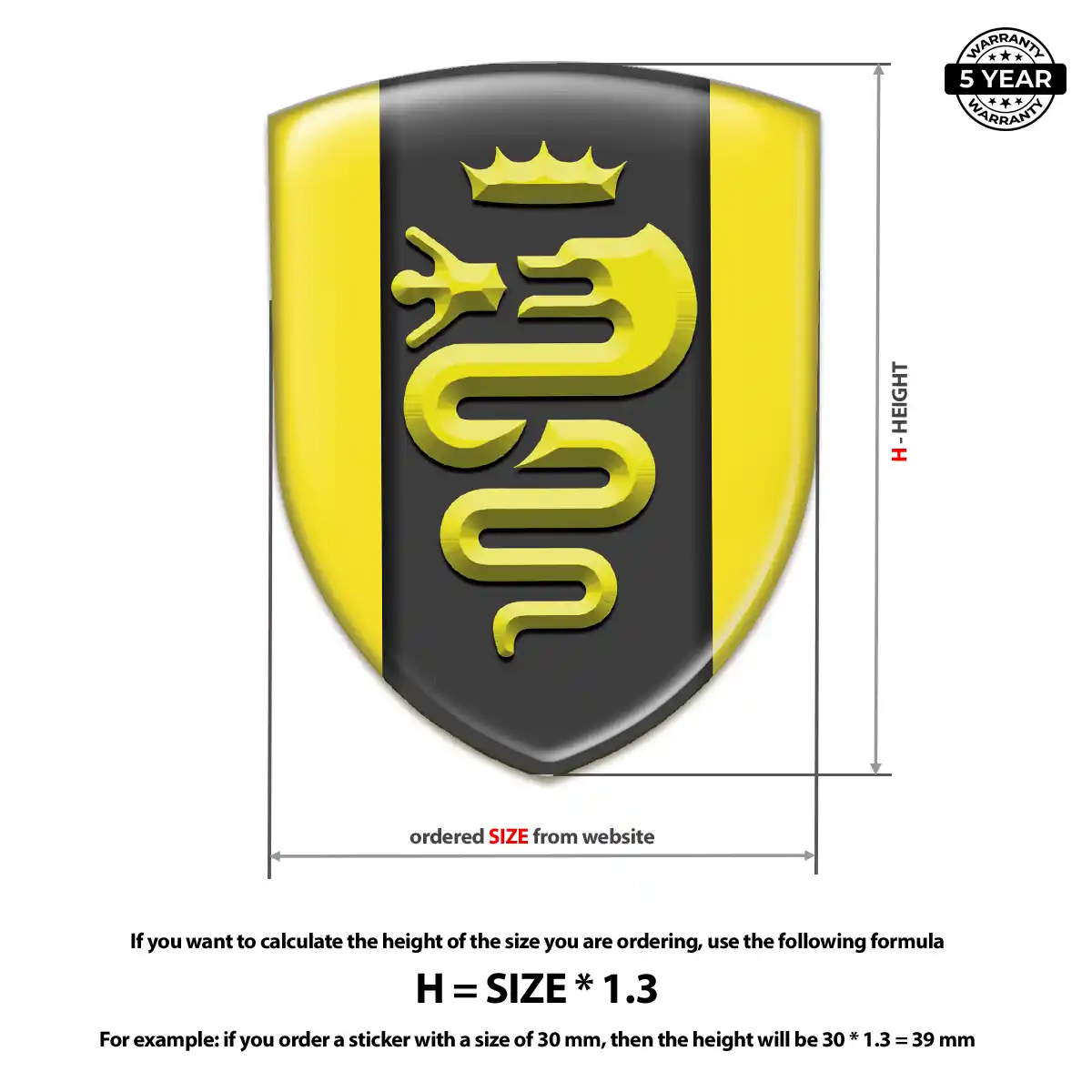 Alfa Romeo Silicone Emblem Superior Craft