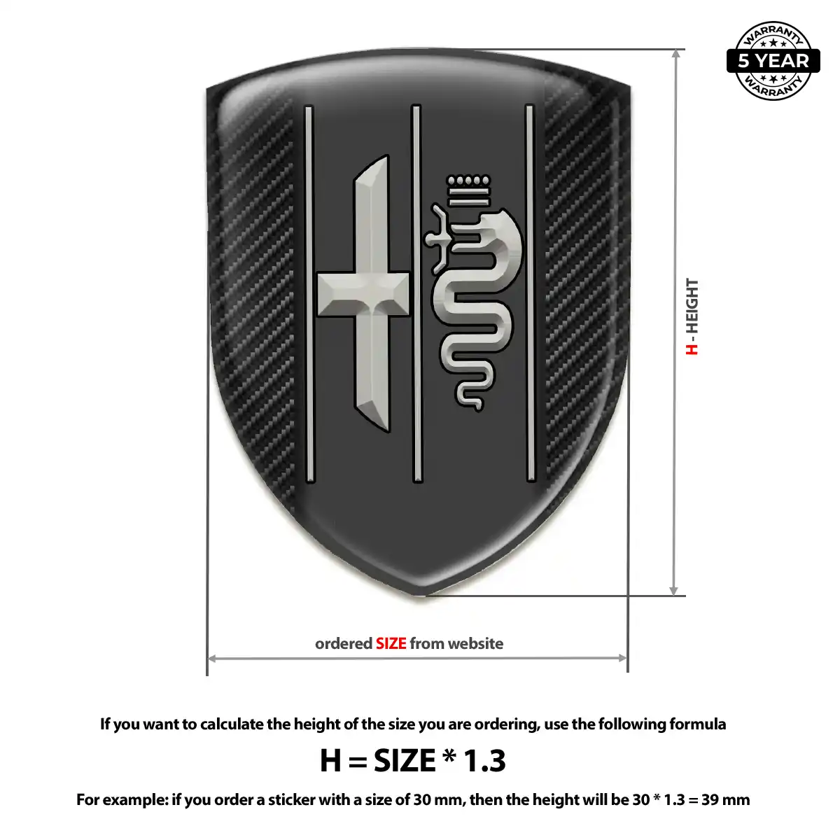 Alfa Romeo Silicone Sticker Deluxe Edition