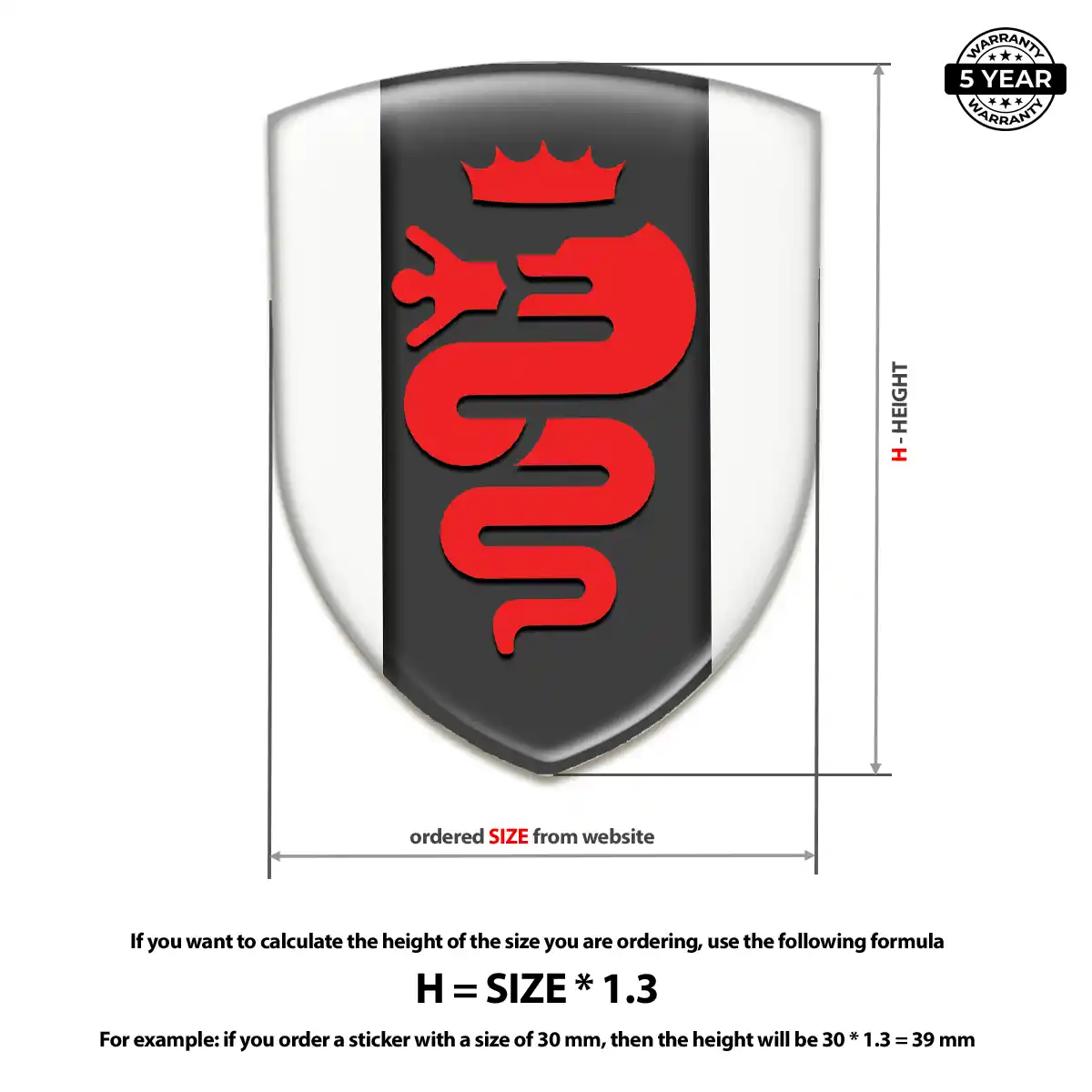 Alfa Romeo Silicone Sticker Elite Edition
