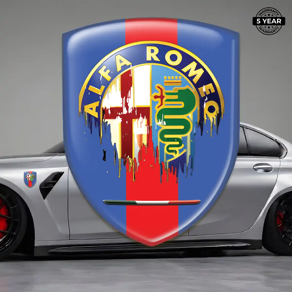 Alfa Romeo Silicone Sticker Elite Finish