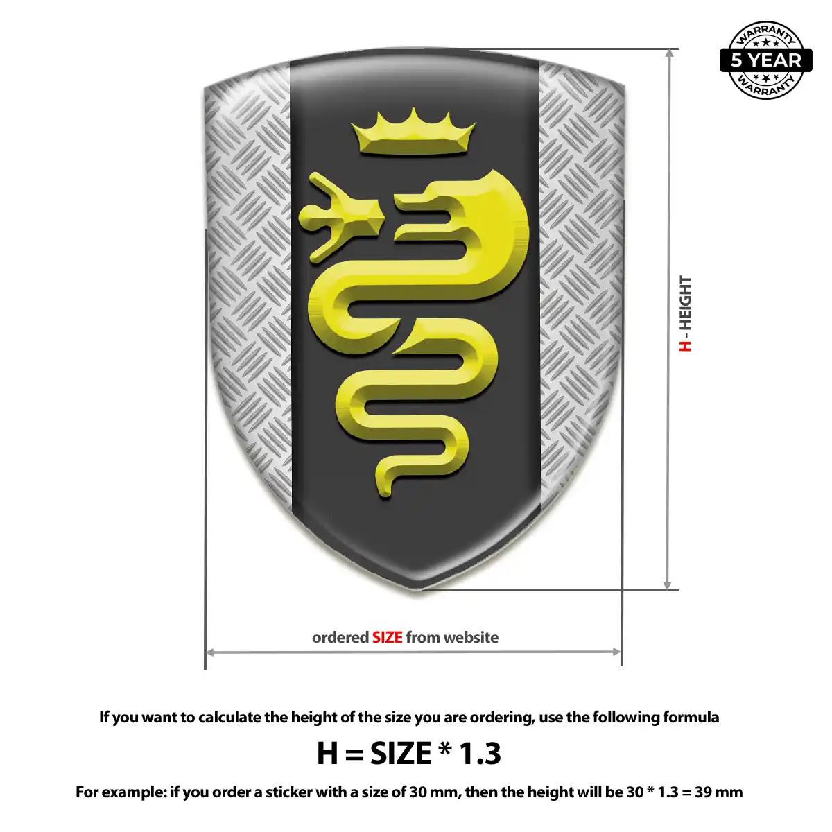 Alfa Romeo Silicone Sticker Prime Quality
