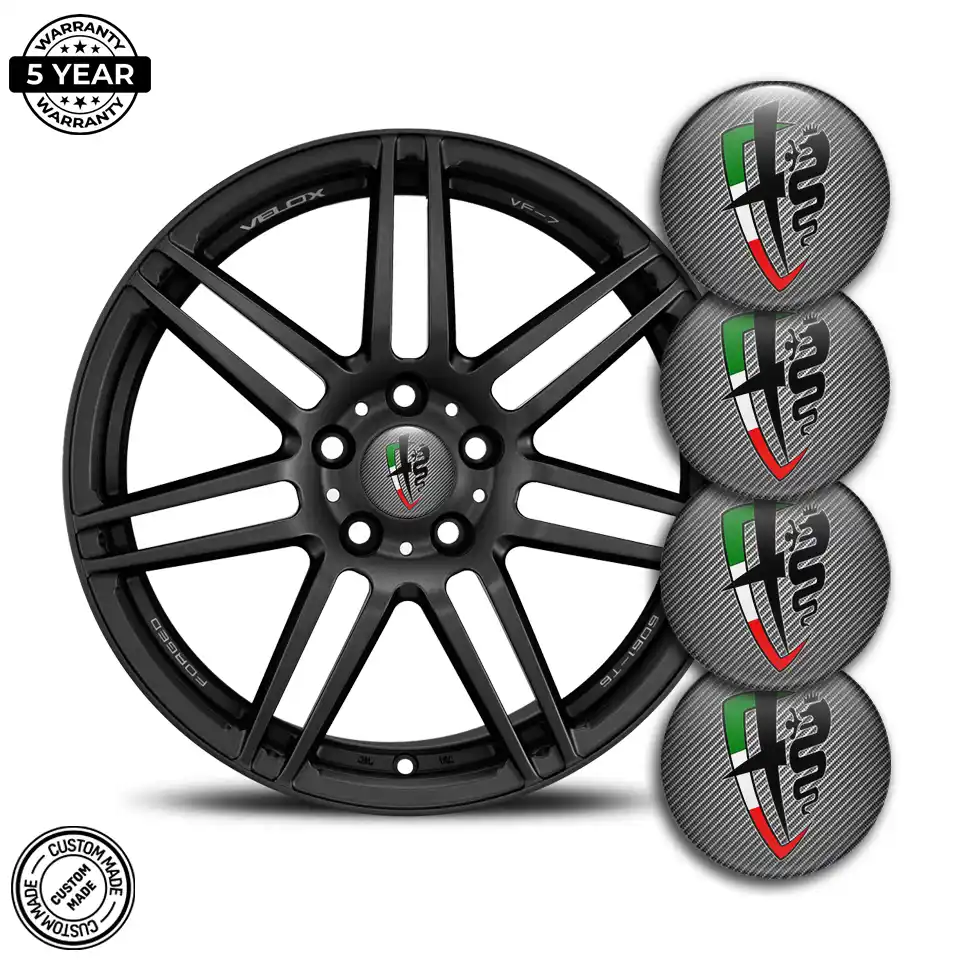 Alfa Romeo Silicone Sticker Self-Adhesive Premium Edition