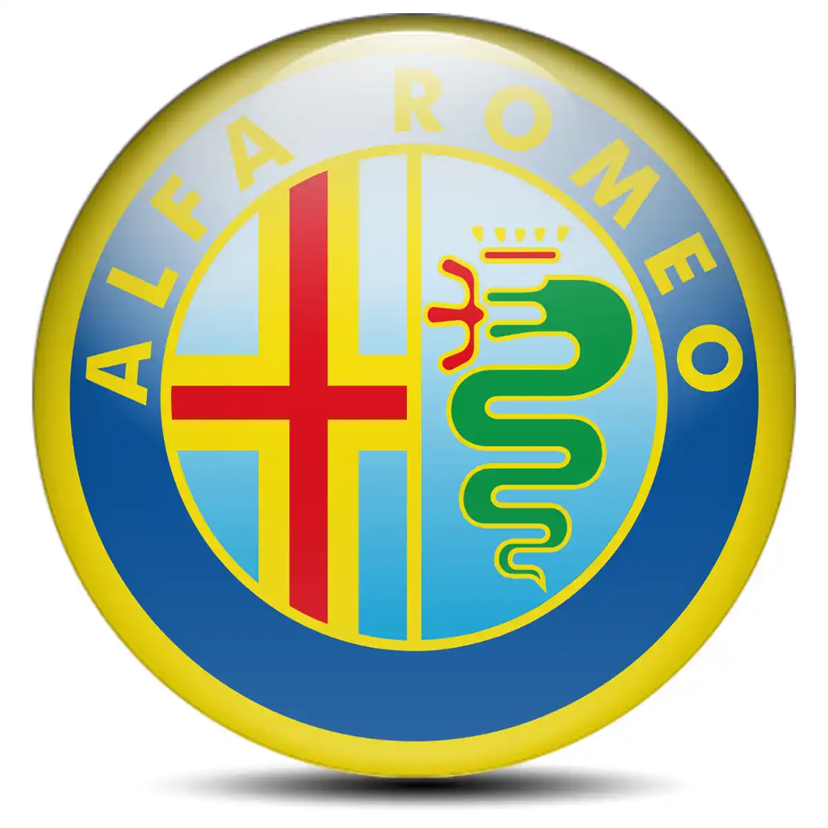 Alfa Romeo Silicone Sticker Self-Adhesive Premium Quality