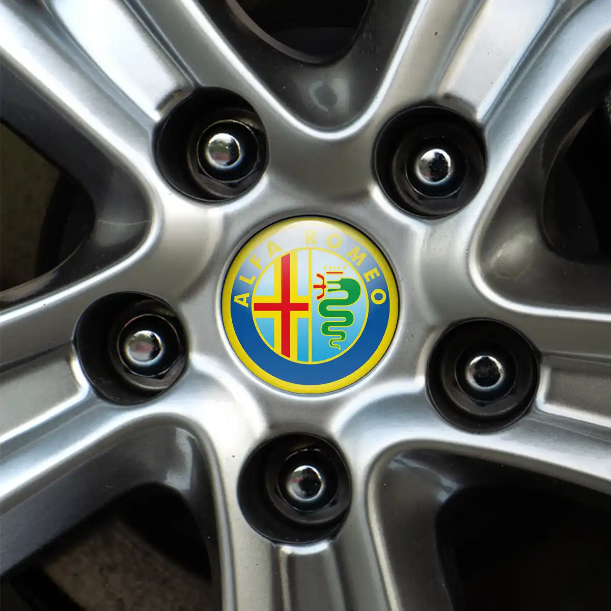 Alfa Romeo Silicone Sticker Self-Adhesive Premium Quality