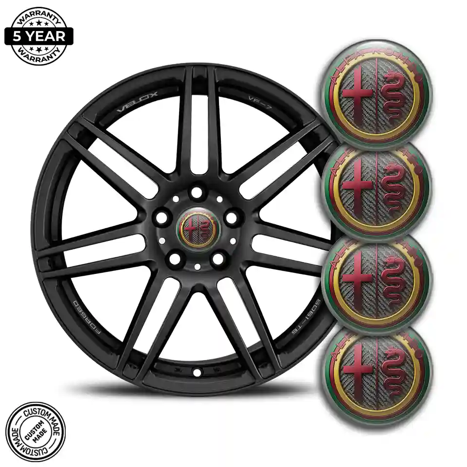 Alfa Romeo Silicone Sticker Self-Adhesive Sleek Style