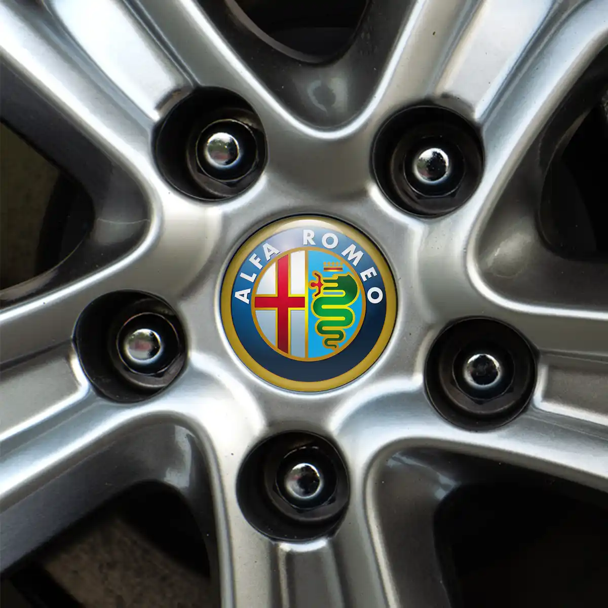 Alfa Romeo Silicone Sticker Self-Adhesive Stylish Design