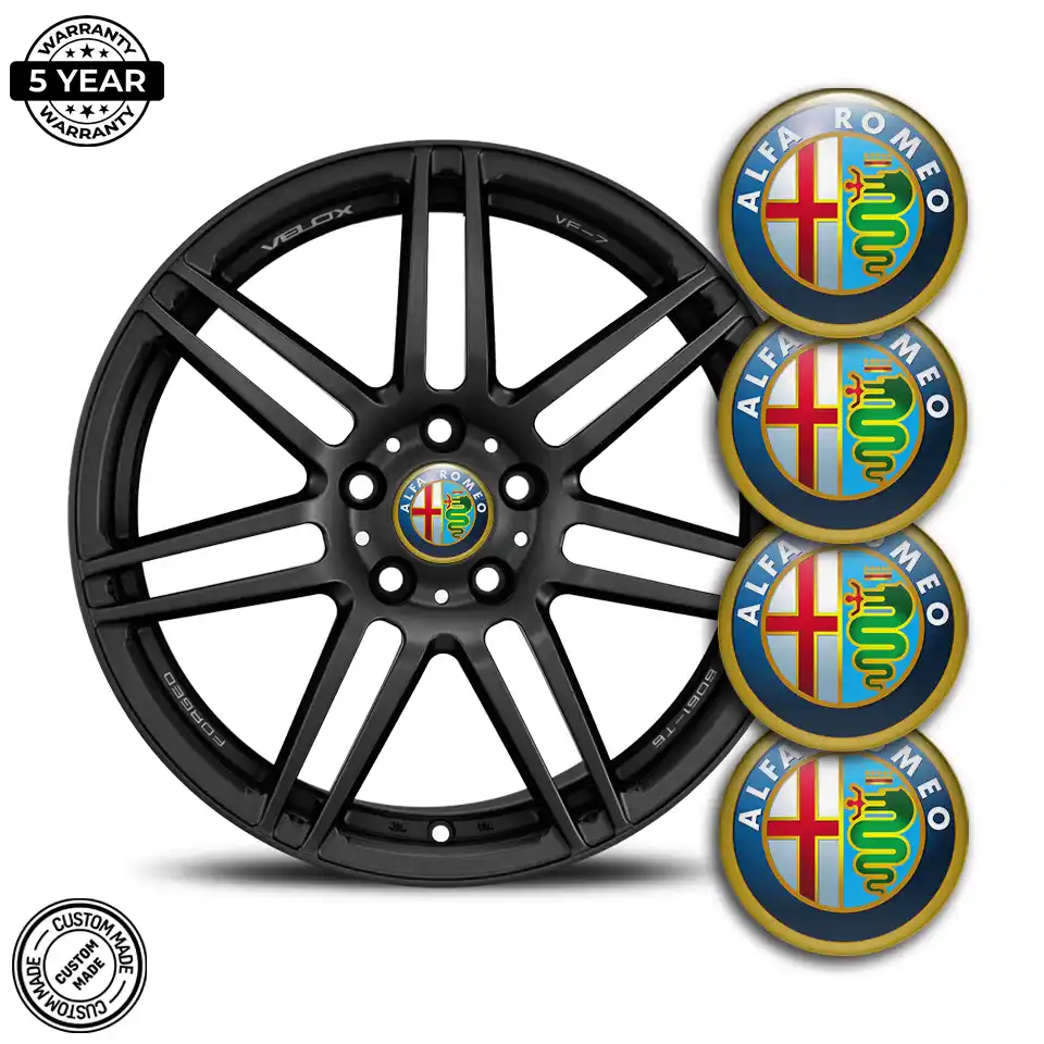 Alfa Romeo Silicone Sticker Self-Adhesive Stylish Design
