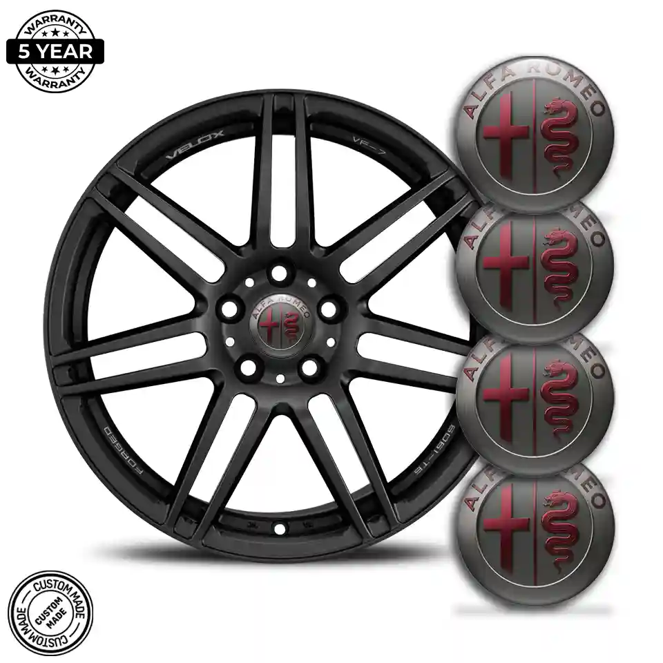 Alfa Romeo Silicone Sticker Sleek Style