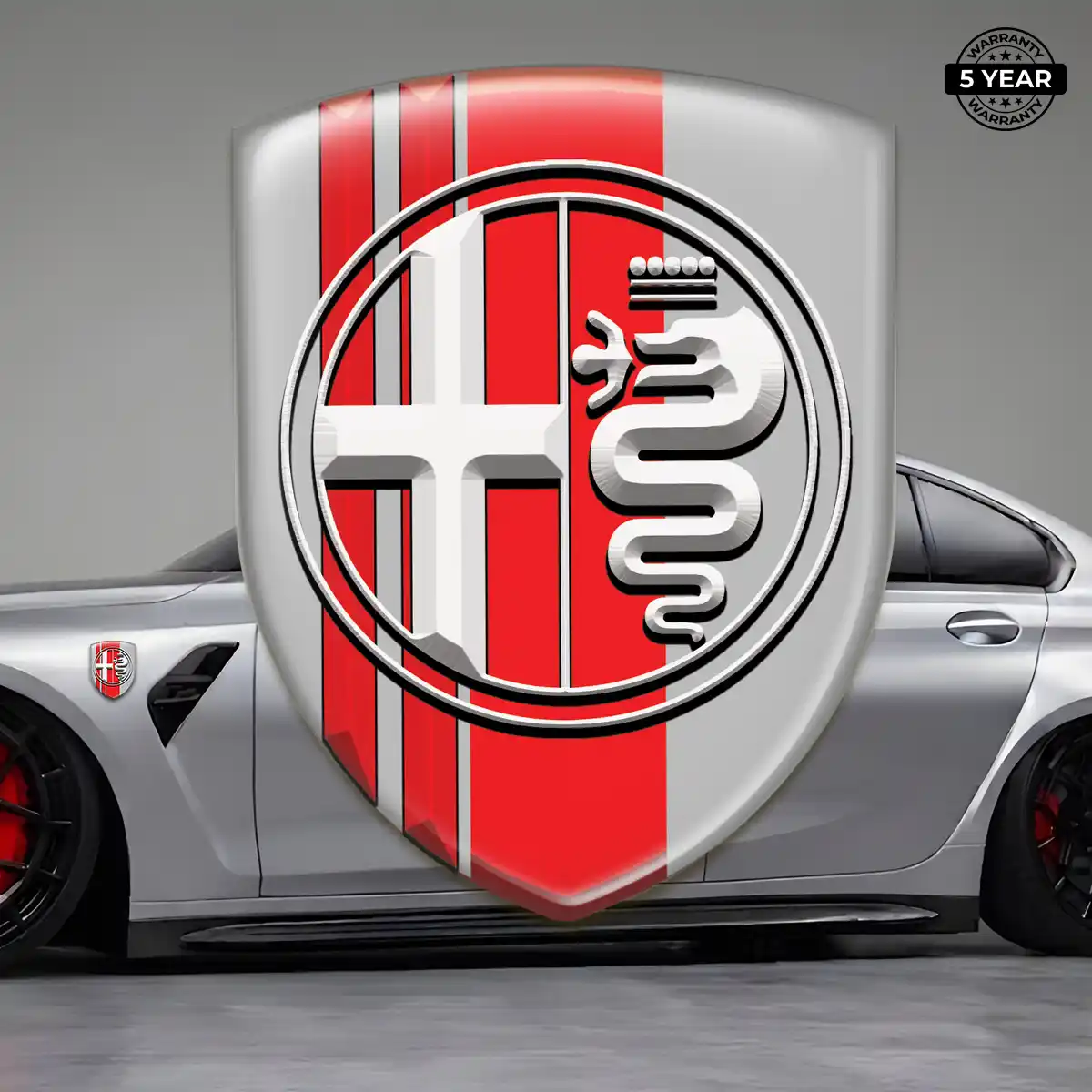 Alfa Romeo Sticker Refined Design