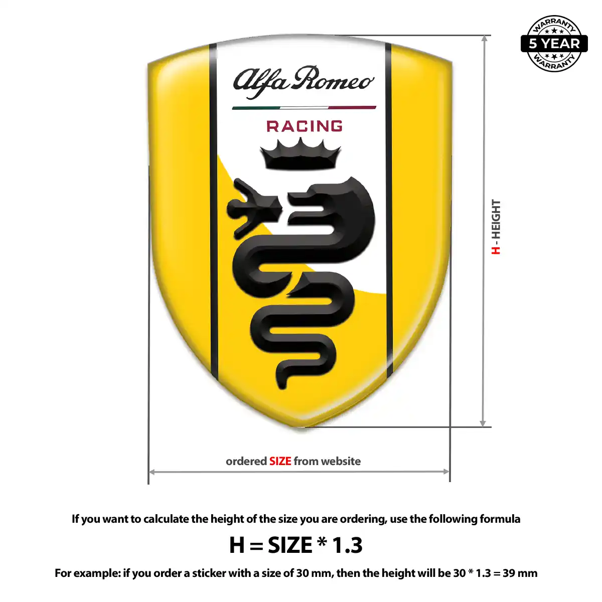 Alfa Romeo Sticker Superior Craft