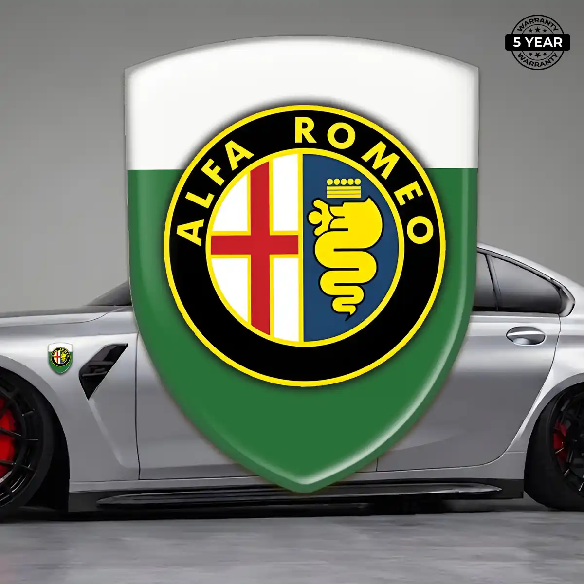 Alfa Romeo Vehicle Logo Sticker Prime Quality