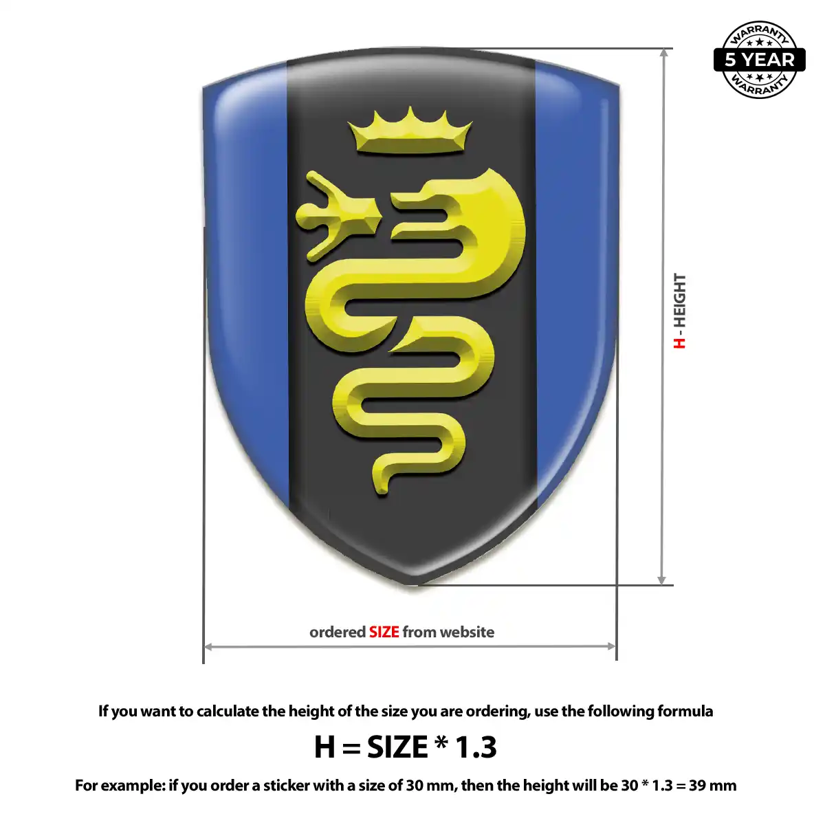 Alfa Romeo Vehicle Logo Sticker Refined Design