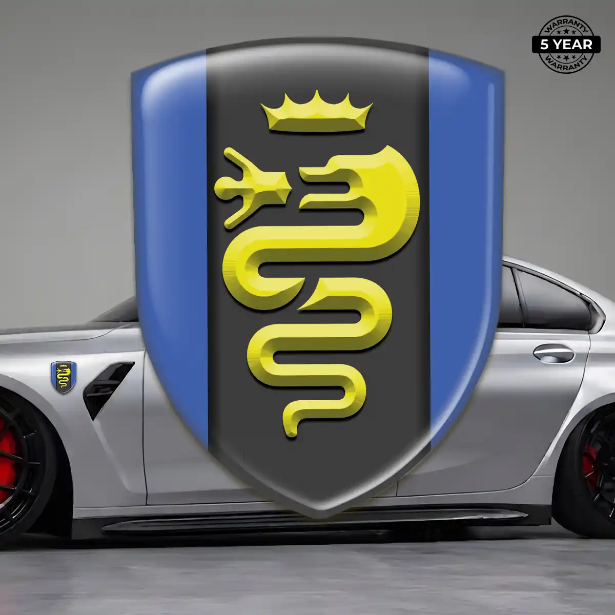 Alfa Romeo Vehicle Logo Sticker Refined Design