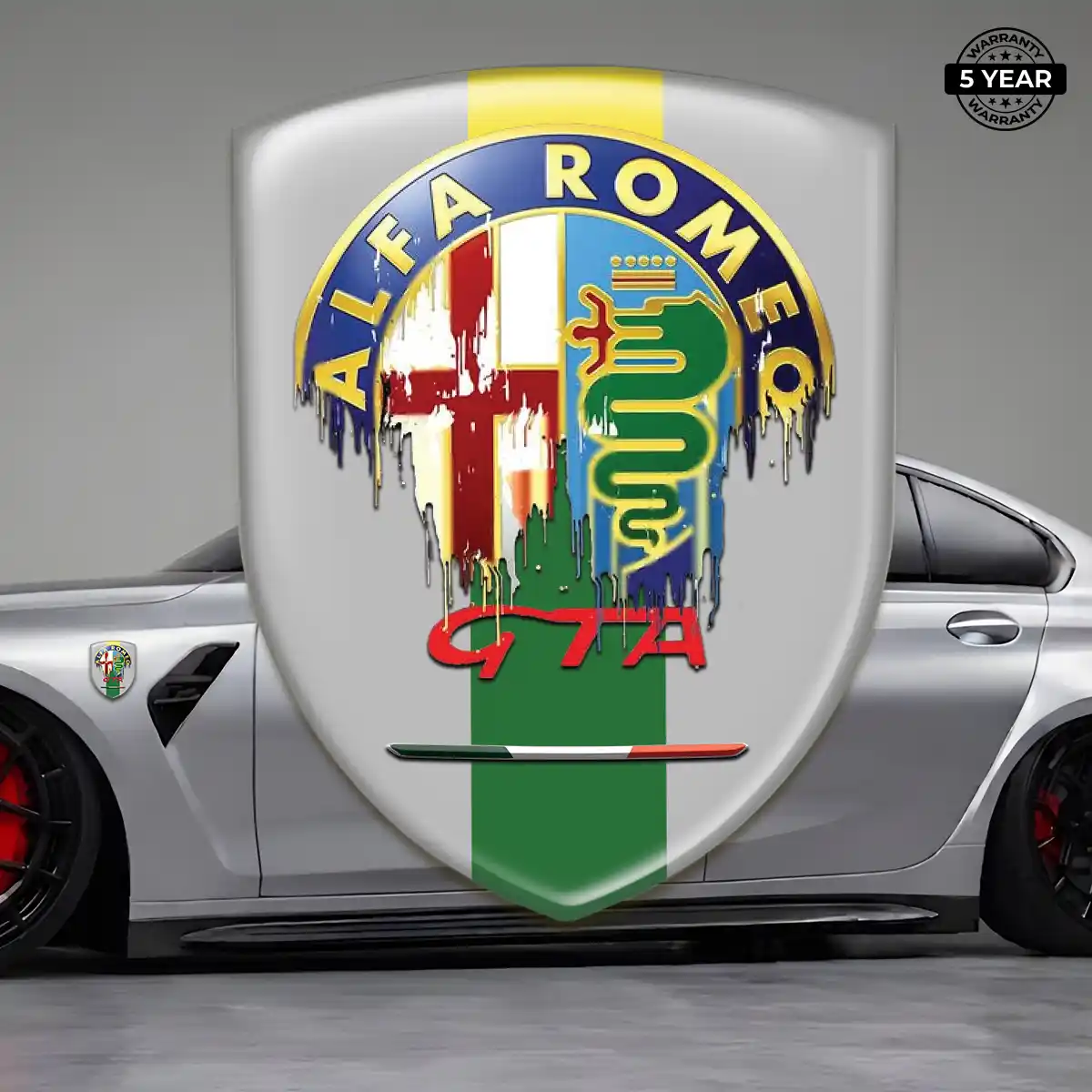 Alfa Romeo Vehicle Logo Sticker Signature Grade