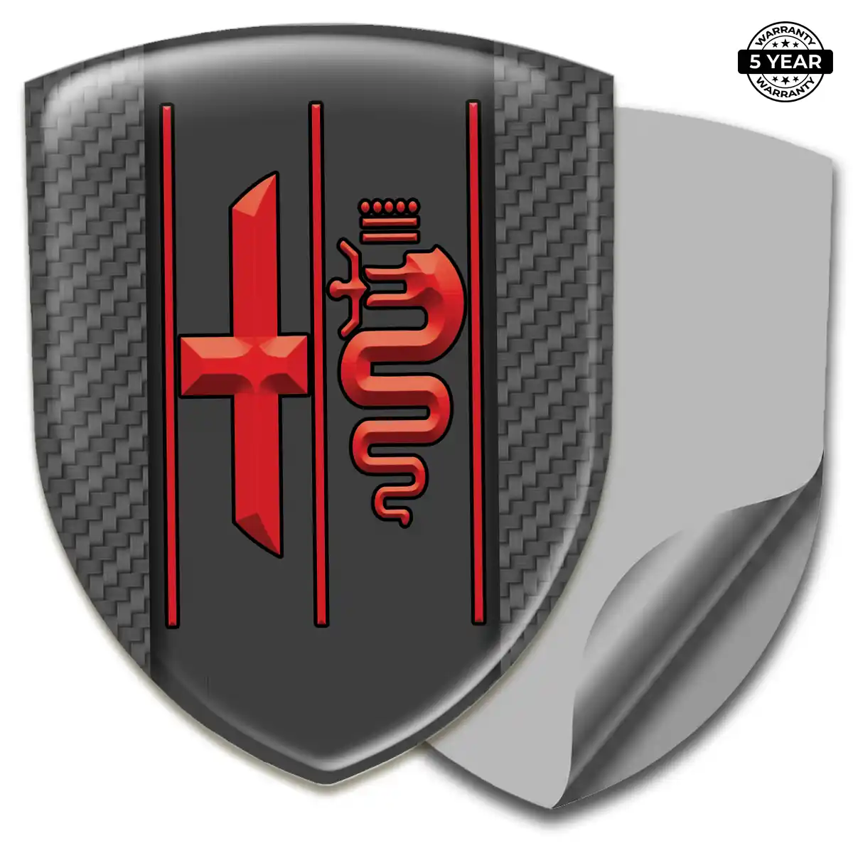 Alfa Romeo Vehicle Logo Sticker Sleek Style