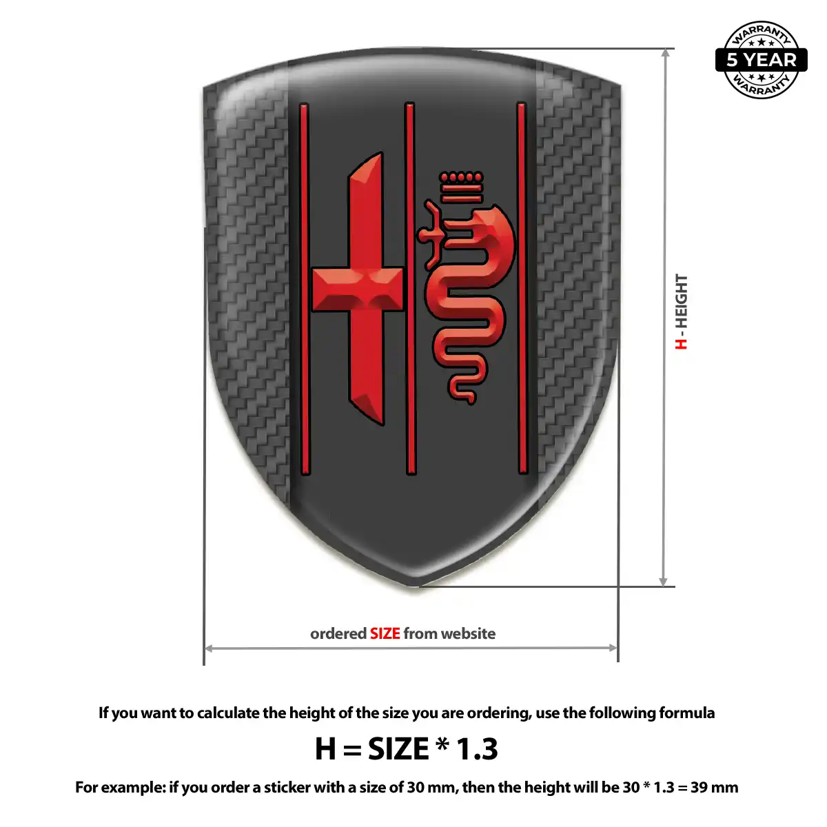 Alfa Romeo Vehicle Logo Sticker Sleek Style