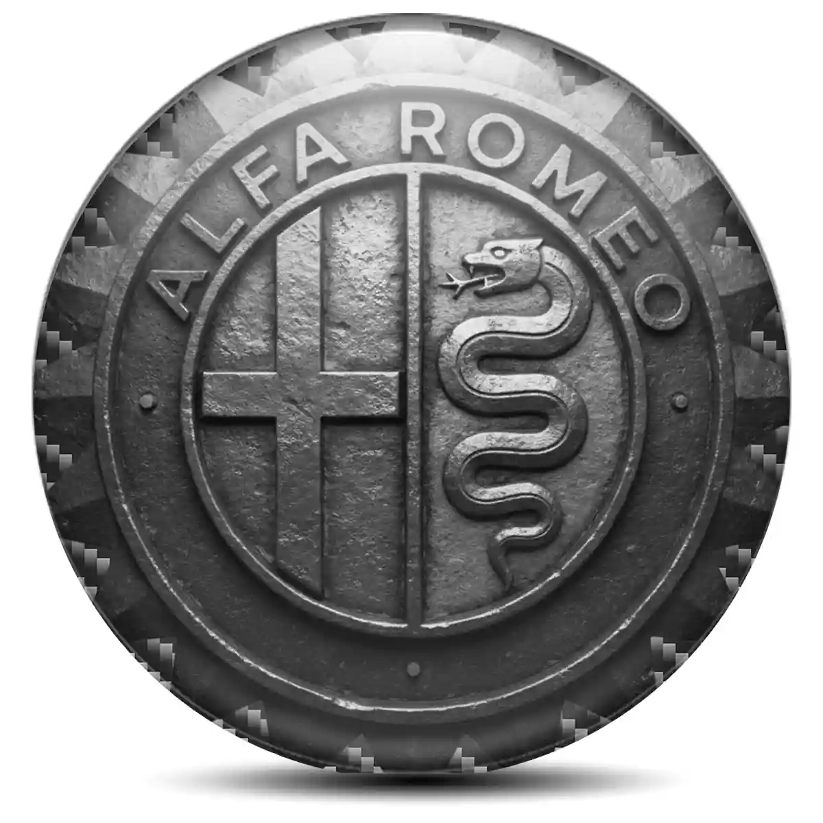 Alfa Romeo Wheel Emblem Self-Adhesive Sleek Style