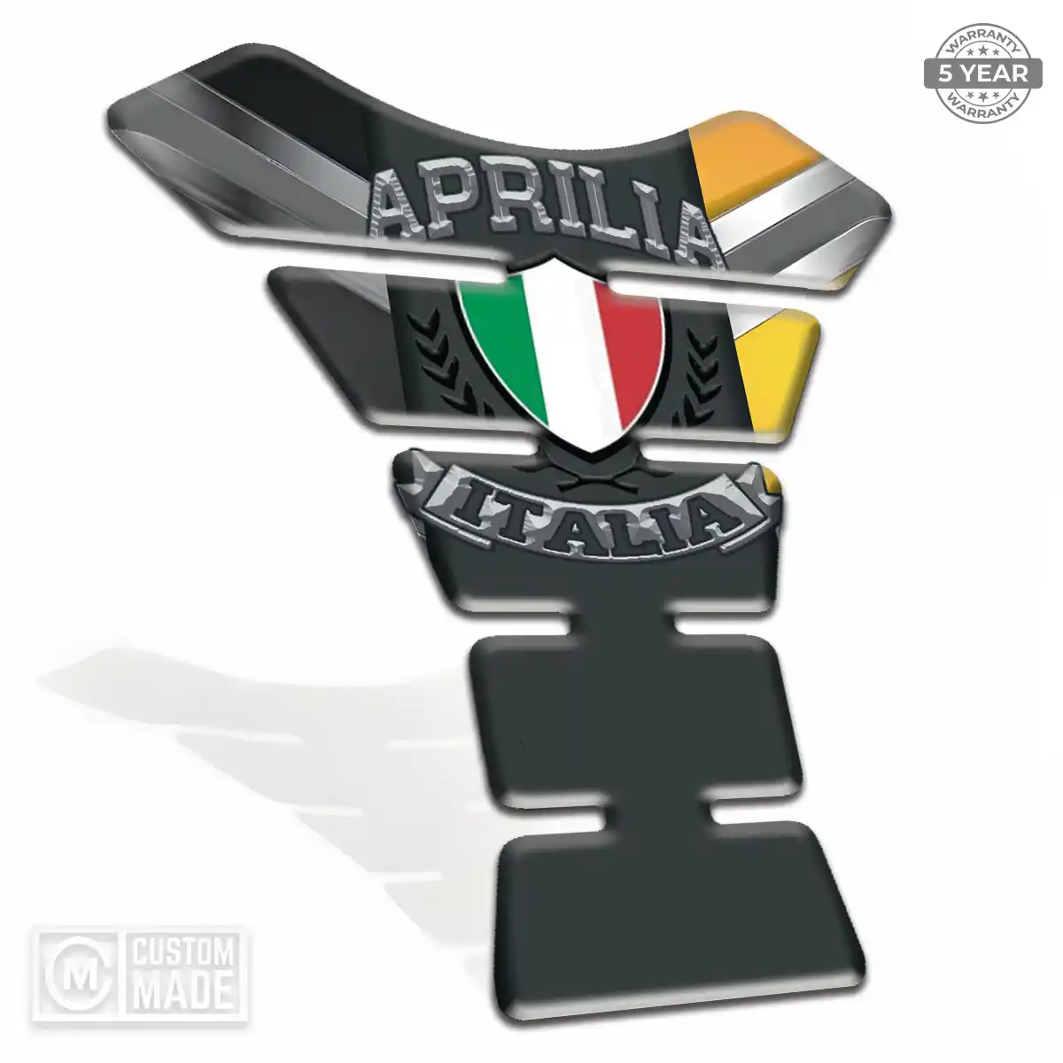 Aprilia 3D Domed Tank Pad Sleek Style