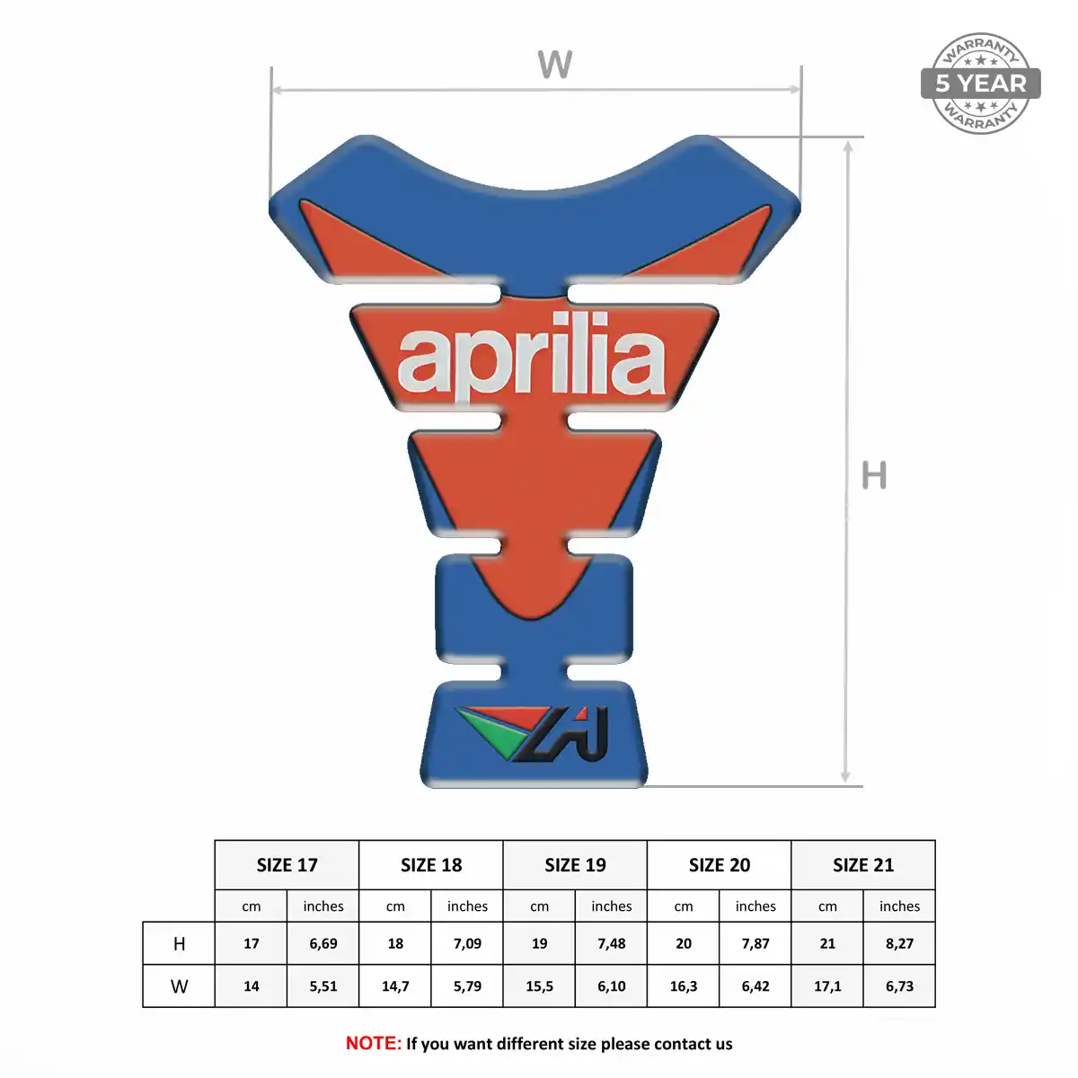 Aprilia 3D Tank Pad Exclusive Series