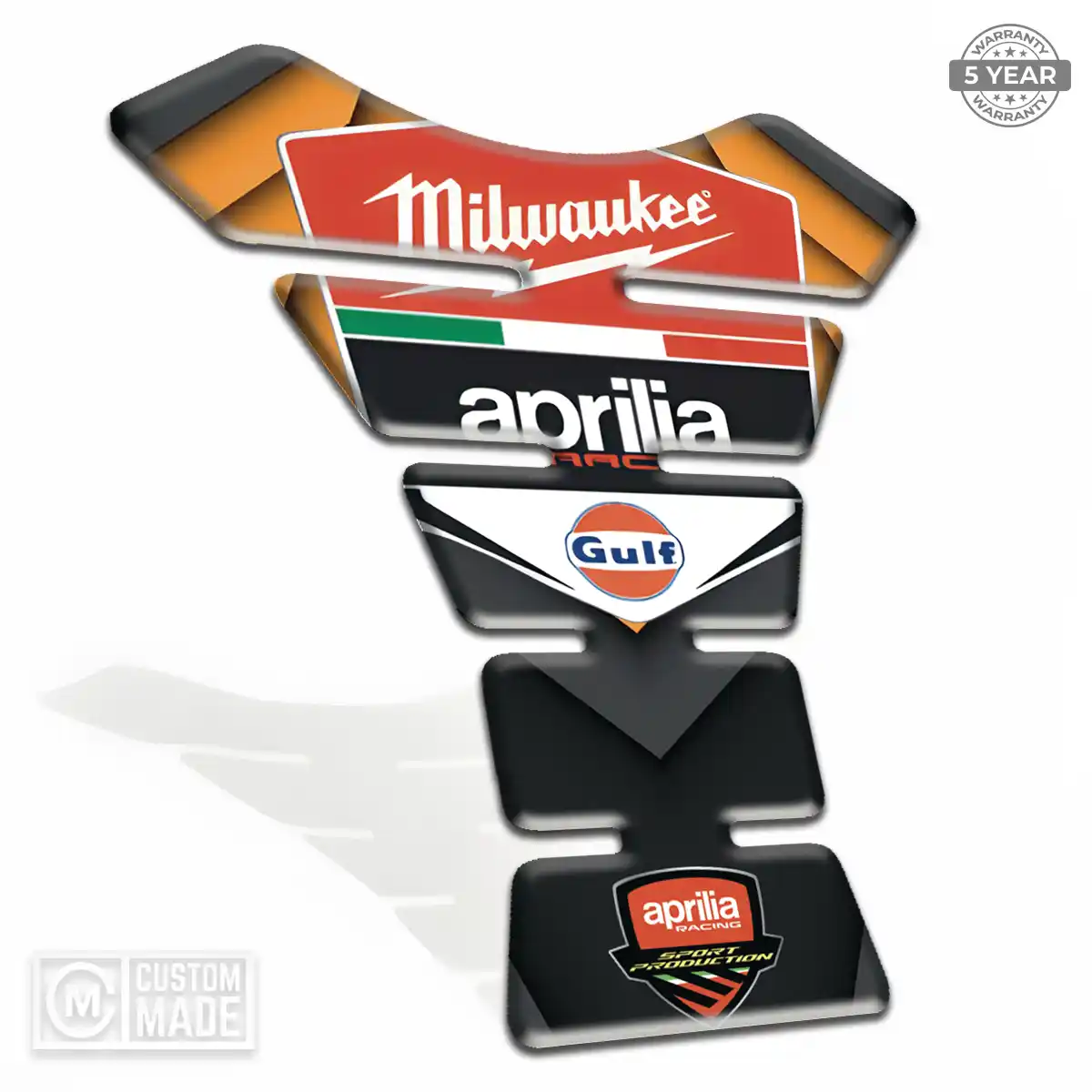 Aprilia 3D Tank Pad Sleek Style