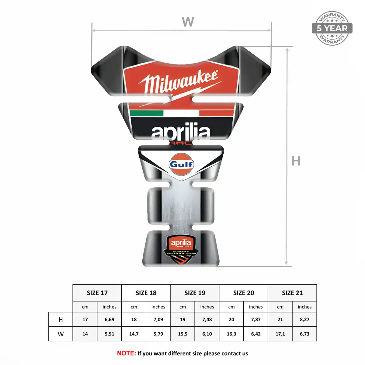 Aprilia Bike Tank Protector Exclusive Series