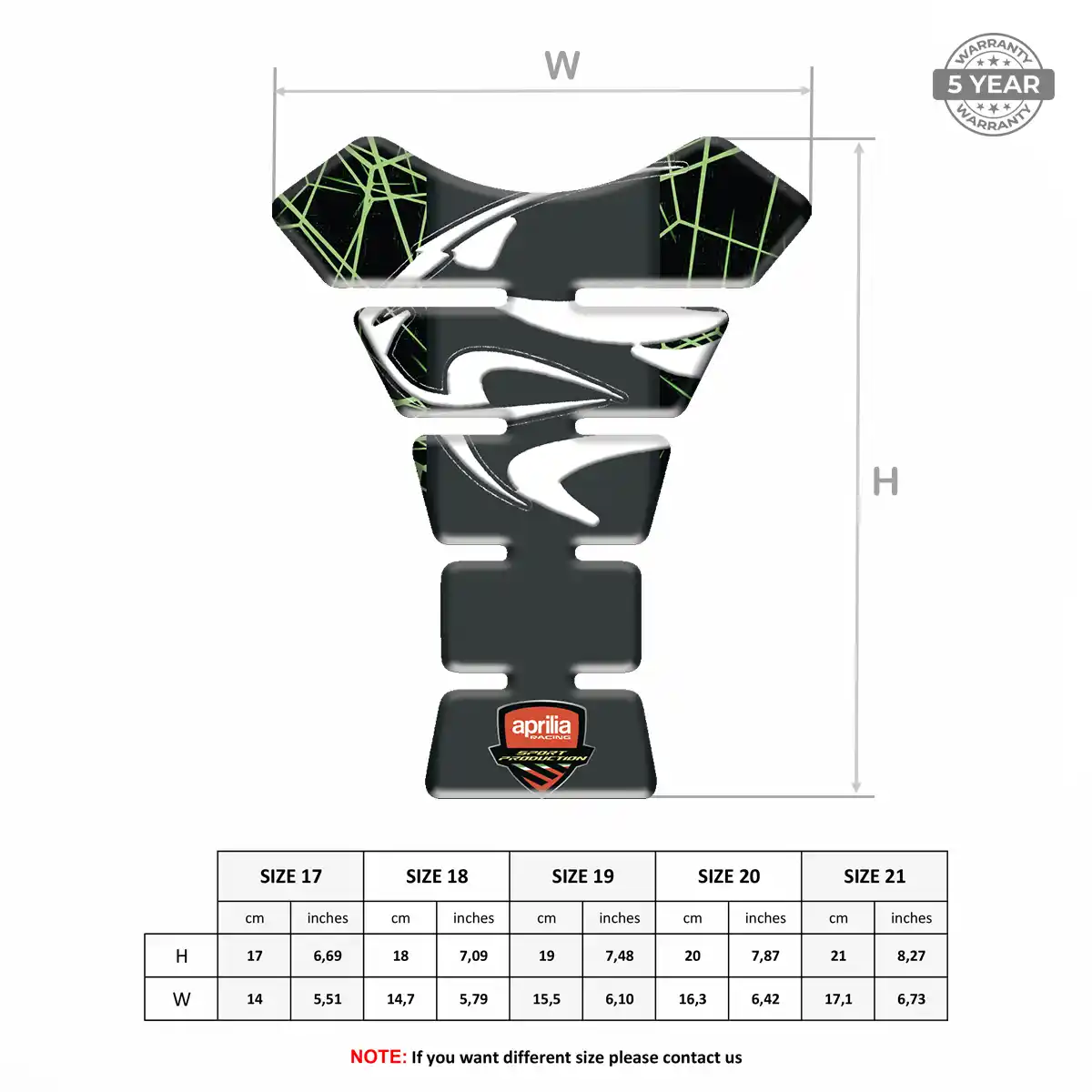 Aprilia Bike Tank Protector Prime Quality