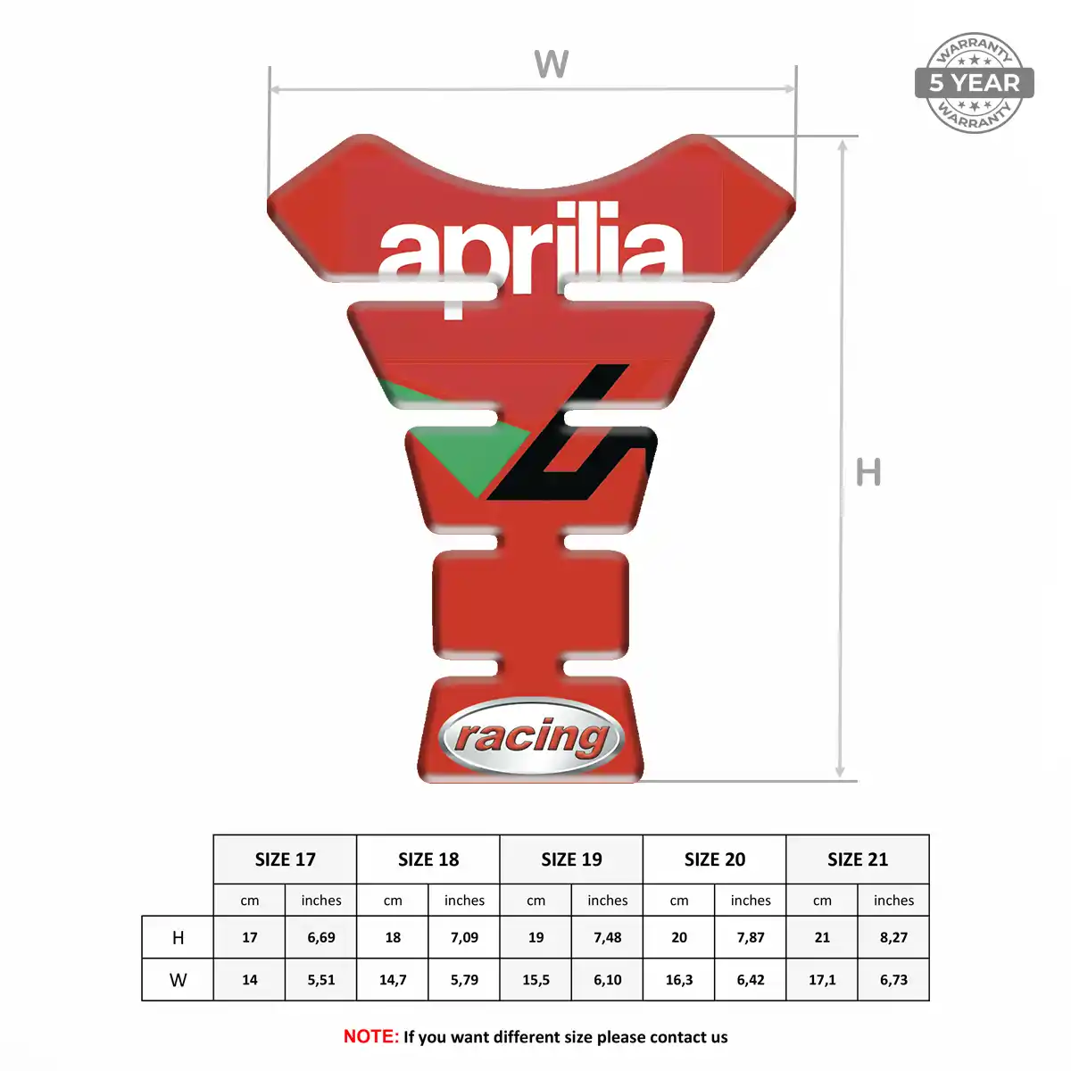 Aprilia Bike Tank Protector Signature Grade