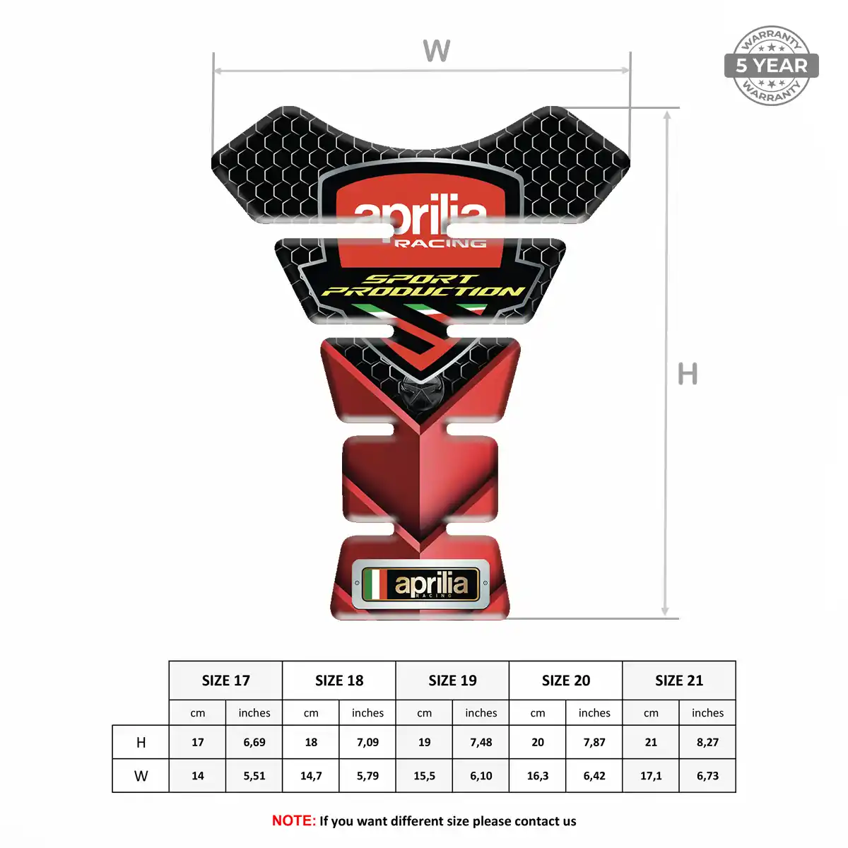 Aprilia Epoxy Tank Pad Superior Craft