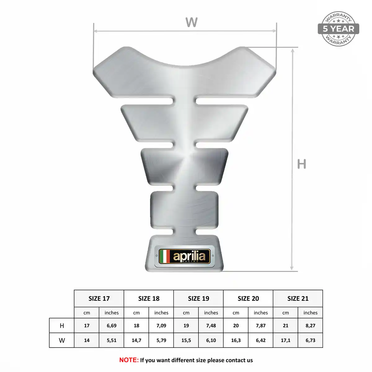 Aprilia Fuel Tank Pad Deluxe Edition