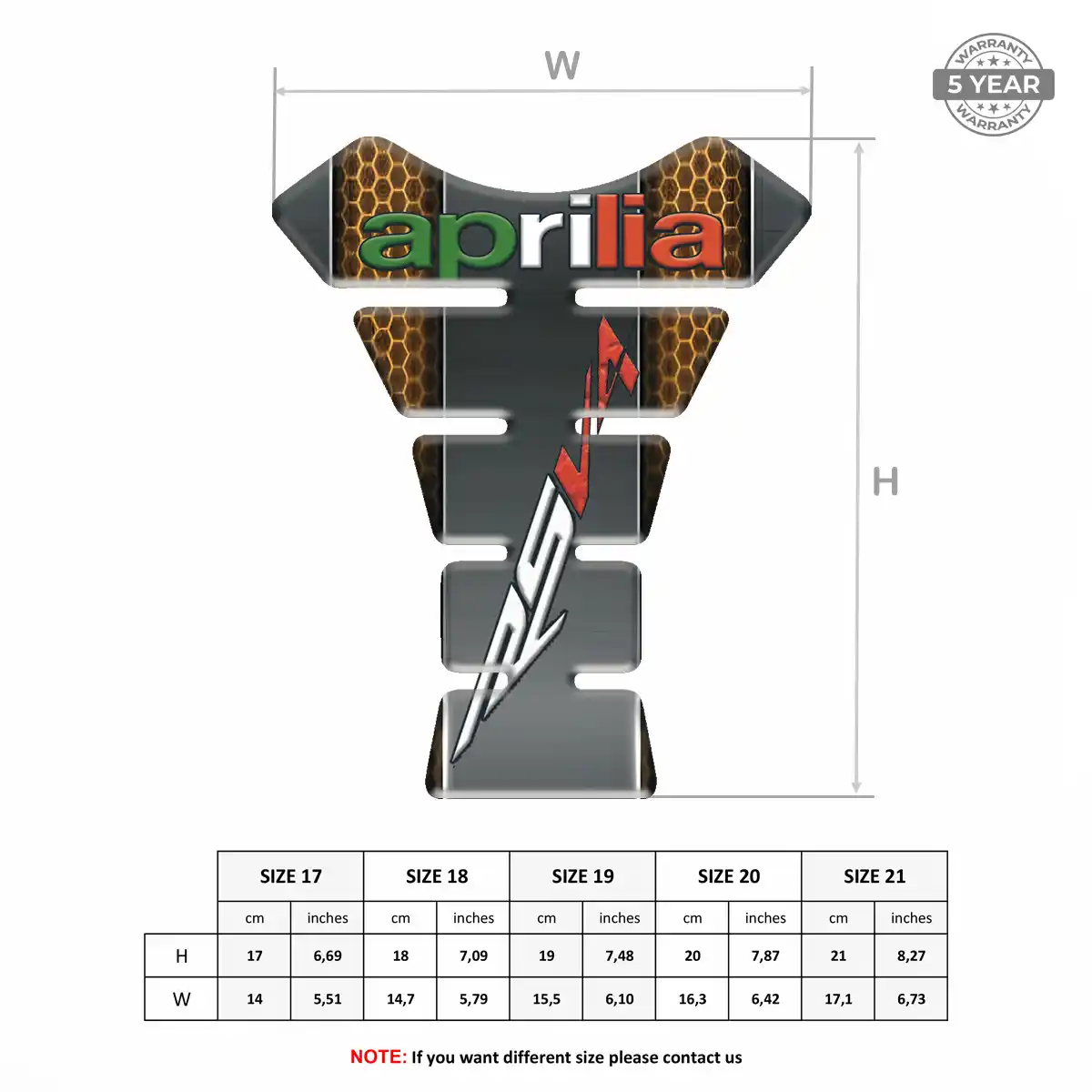 Aprilia Fuel Tank Pad Exclusive Series