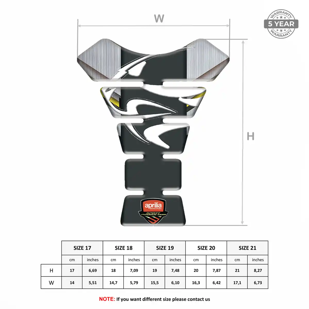 Aprilia Fuel Tank Pad Noble Edition