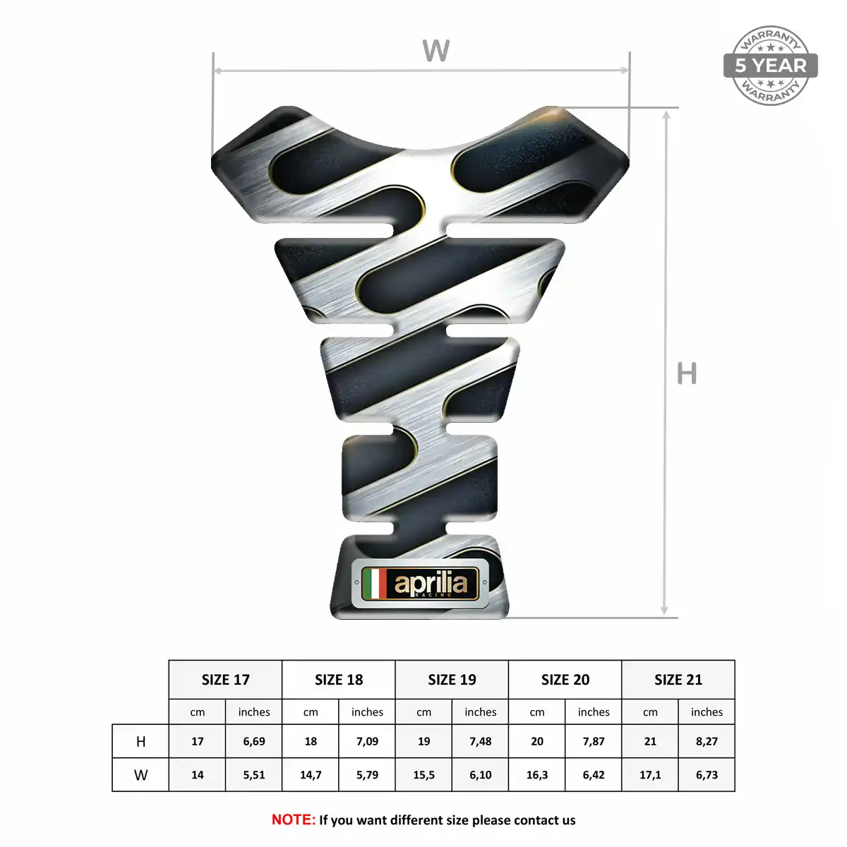 Aprilia Fuel Tank Pad Refined Design