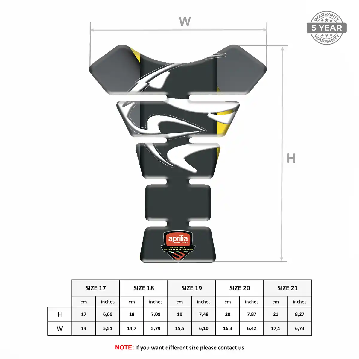 Aprilia Fuel Tank Protector Deluxe Edition