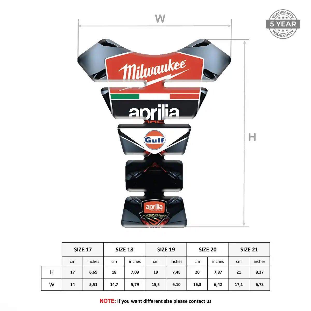 Aprilia Fuel Tank Protector Elite Edition
