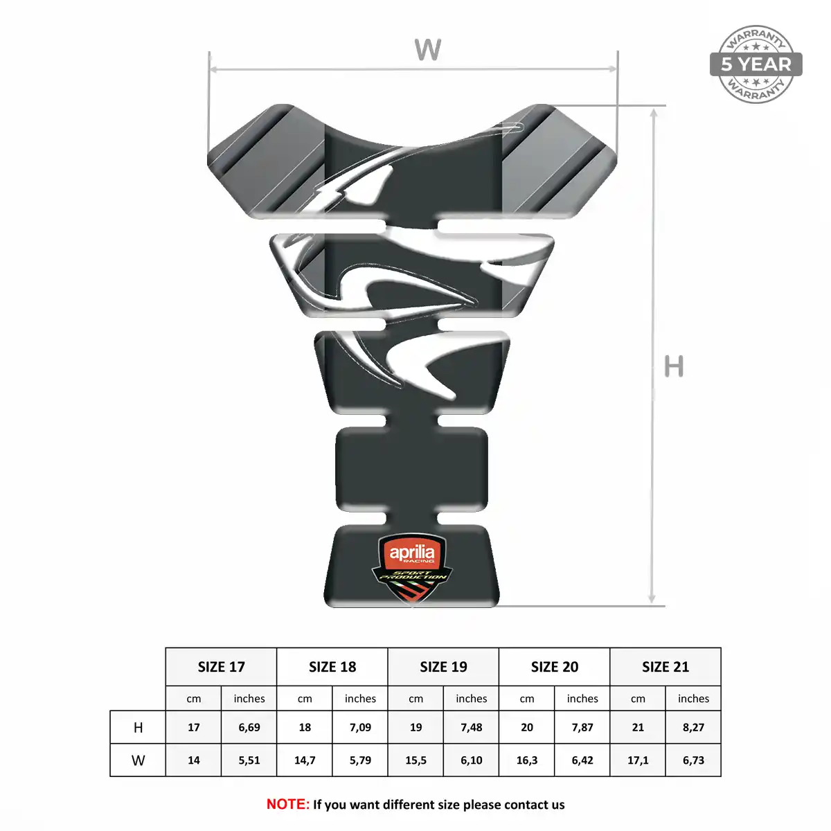 Aprilia Fuel Tank Protector Refined Design