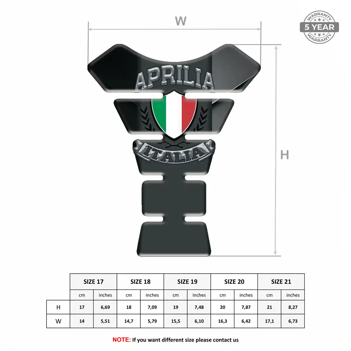 Aprilia Gas Tank Pad Signature Grade