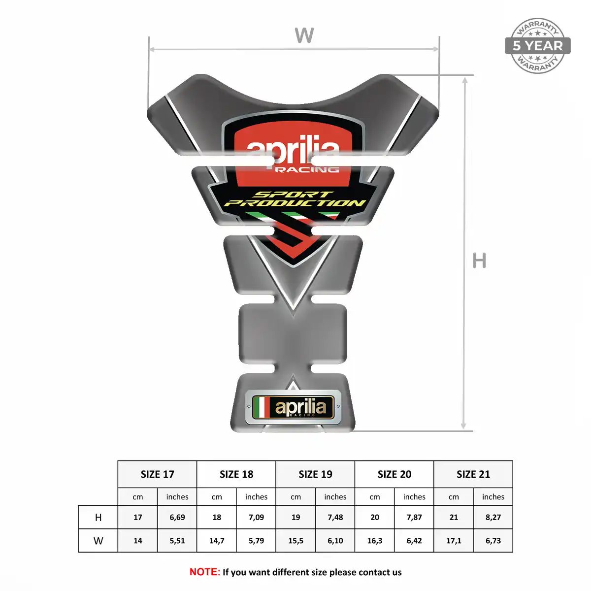 Aprilia Gel Tank Pad Deluxe Edition