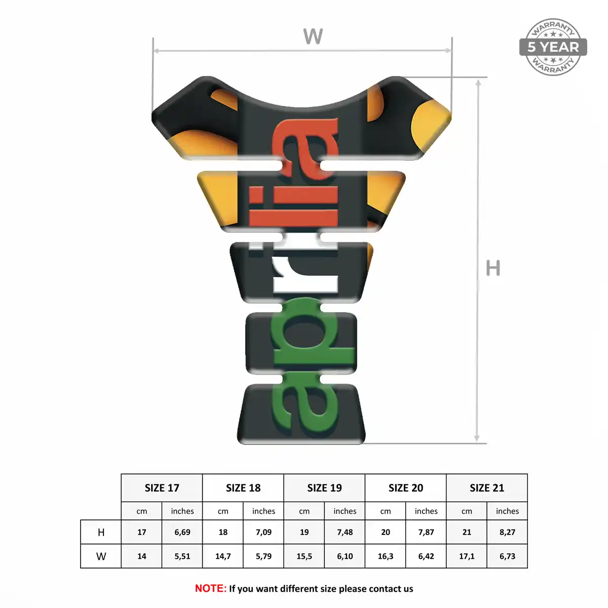 Aprilia Gel Tank Pad Exclusive Series