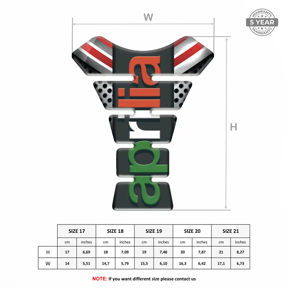 Aprilia Gel Tank Pad Noble Edition