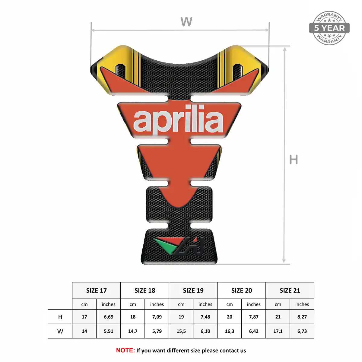 Aprilia Gel Tank Pad Refined Design