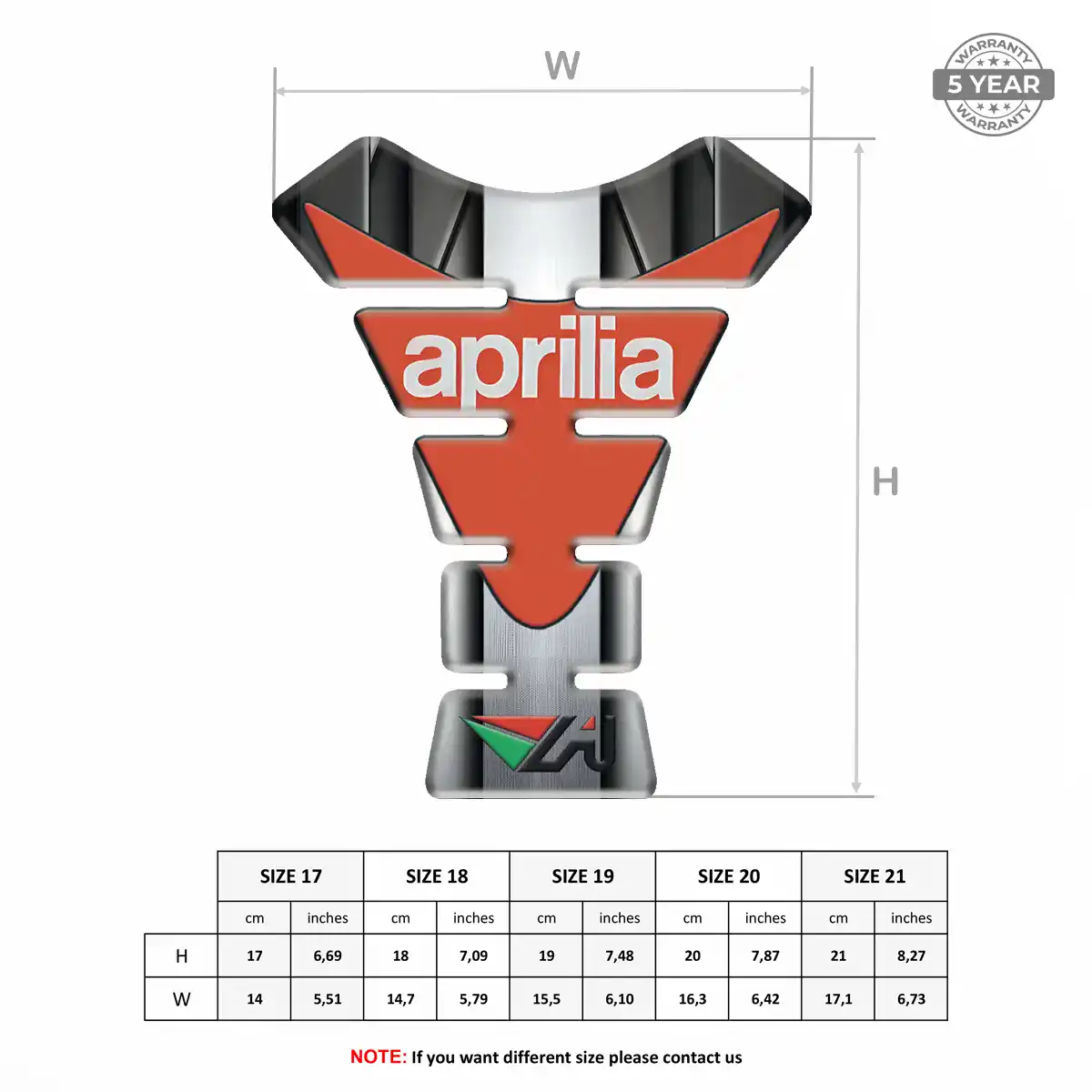 Aprilia Gel Tank Pad Signature Grade
