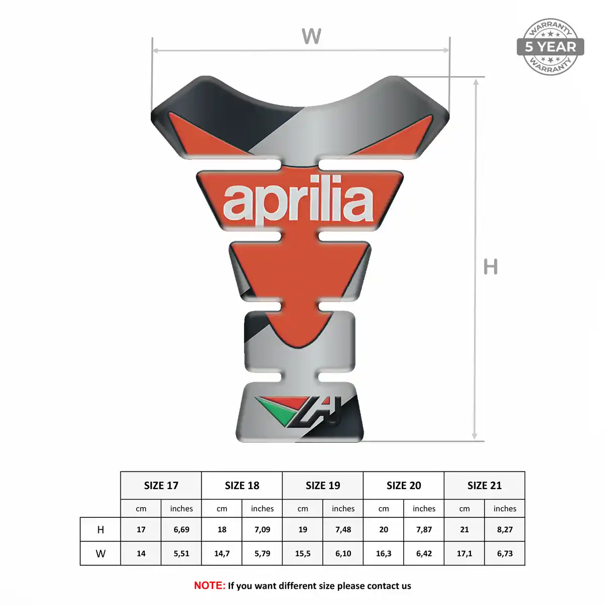 Aprilia Motorcycle Tank Pad Elite Edition