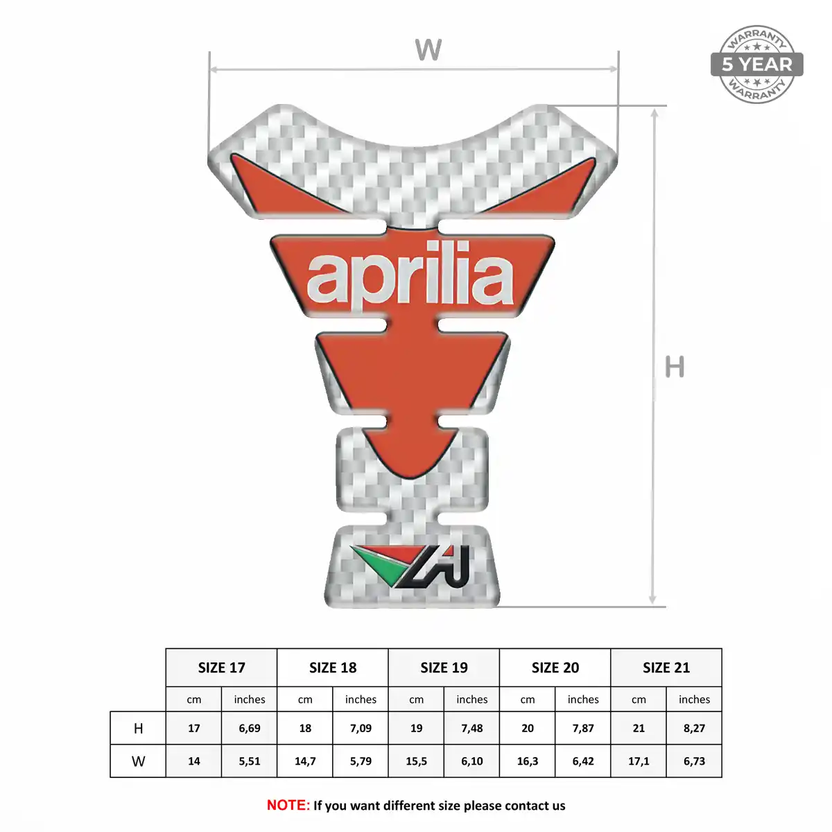 Aprilia Motorcycle Tank Pad Exclusive Series