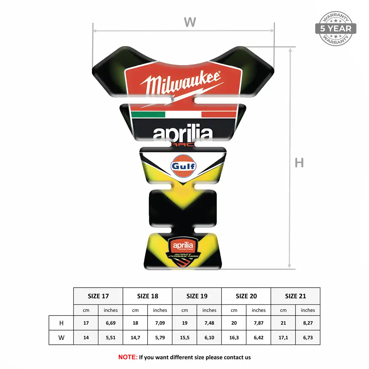 Aprilia Motorcycle Tank Protector Exclusive Series