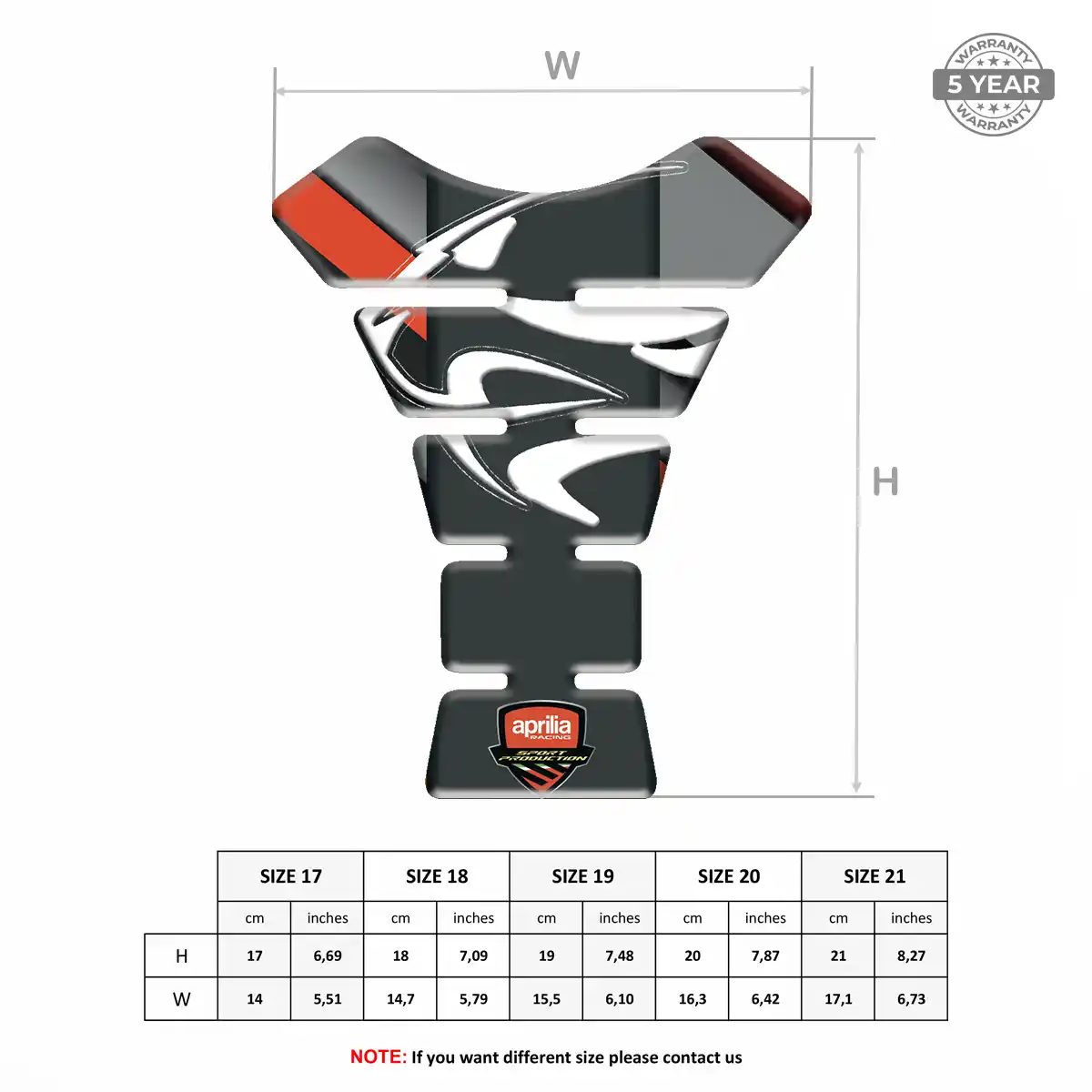 Aprilia Tank Fuse Elite Edition