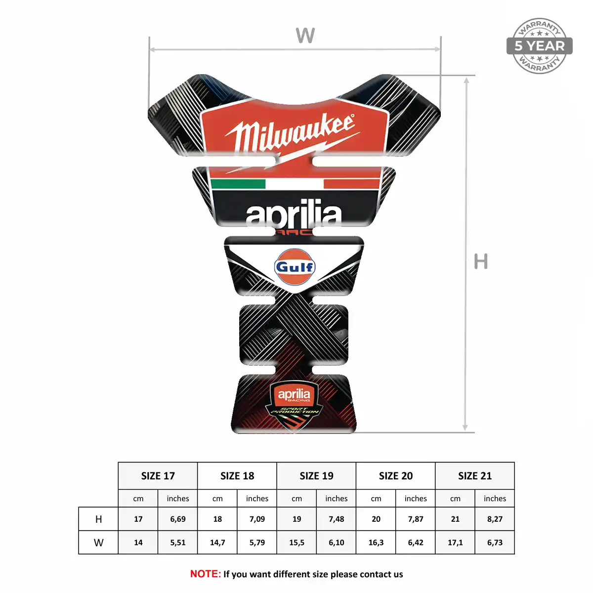 Aprilia Tank Fuse Elite Finish