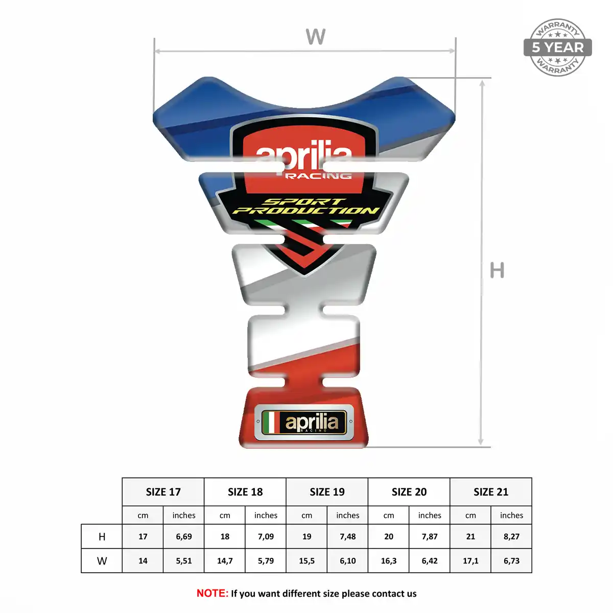 Aprilia Tank Fuse Guard Elite Finish
