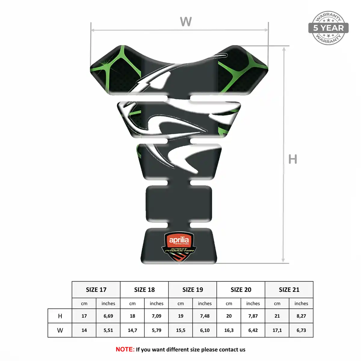 Aprilia Tank Fuse Guard Motorbike Noble Edition